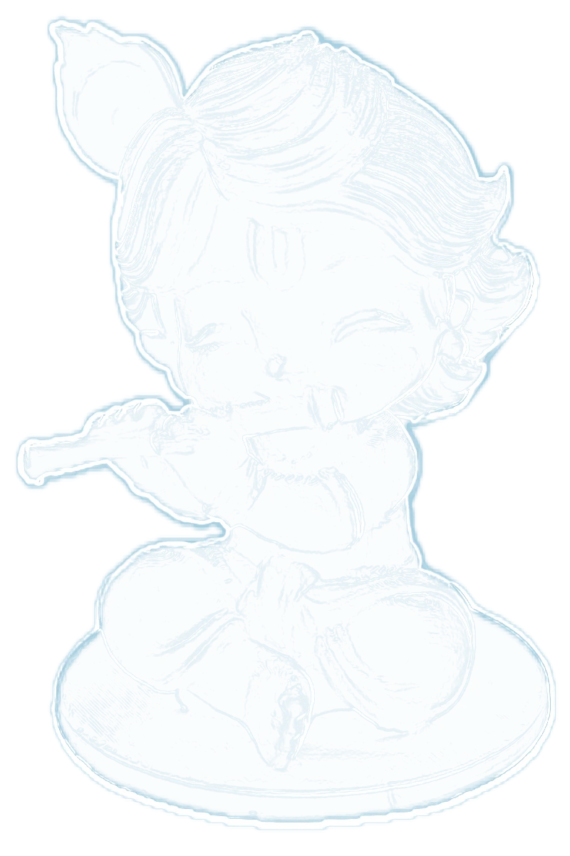 Digital 3D model outline of the Krishna figure