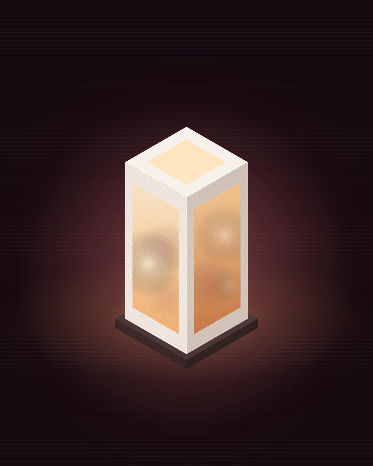 Coming soon: Printisty Custom 4-Side Photo Lamp — a glowing four-sided lamp with personalised photo panels (concept render)